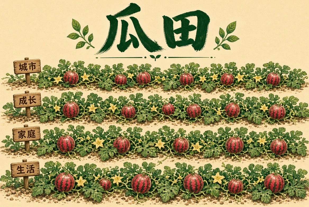 瓜田主题插图